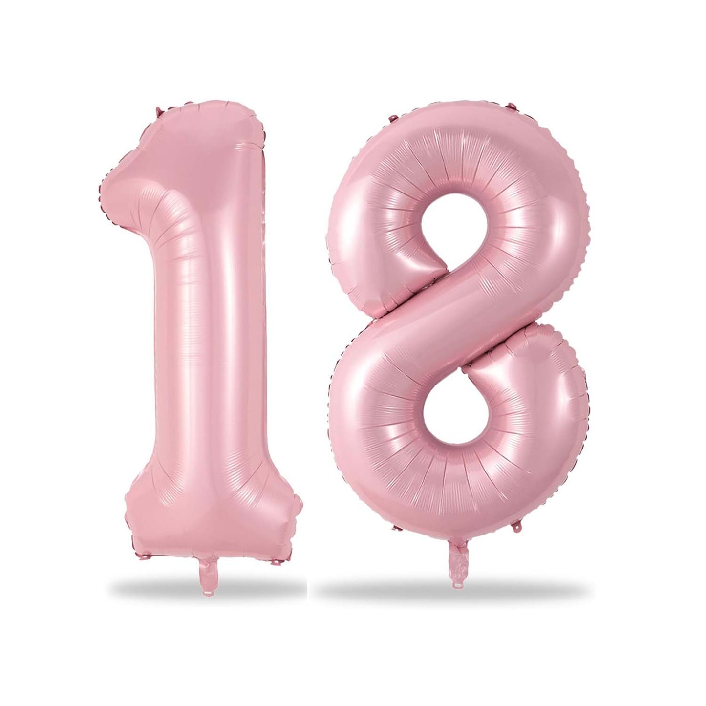 32 Inch Pastel Pink Number Foil balloon