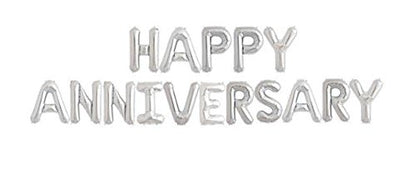 Happy Anniversary Letter Foil Balloon (16 Inch)