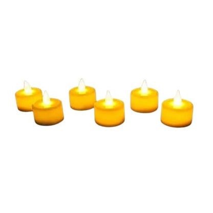 Flameless & Smokeless LED Tea Light Decorative Candles Perfect for Home, Christmas & Diwali Decoration (Yellow) (Pack of 12)