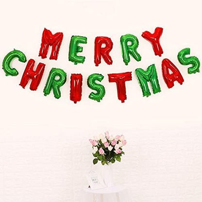 Merry Christmas Foil Balloon for Christmas Decoration - 16 Inch