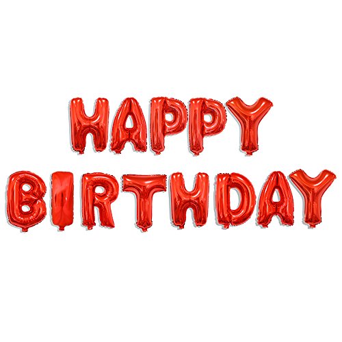 Happy Birthday Letter Foil Balloon (16 Inch)