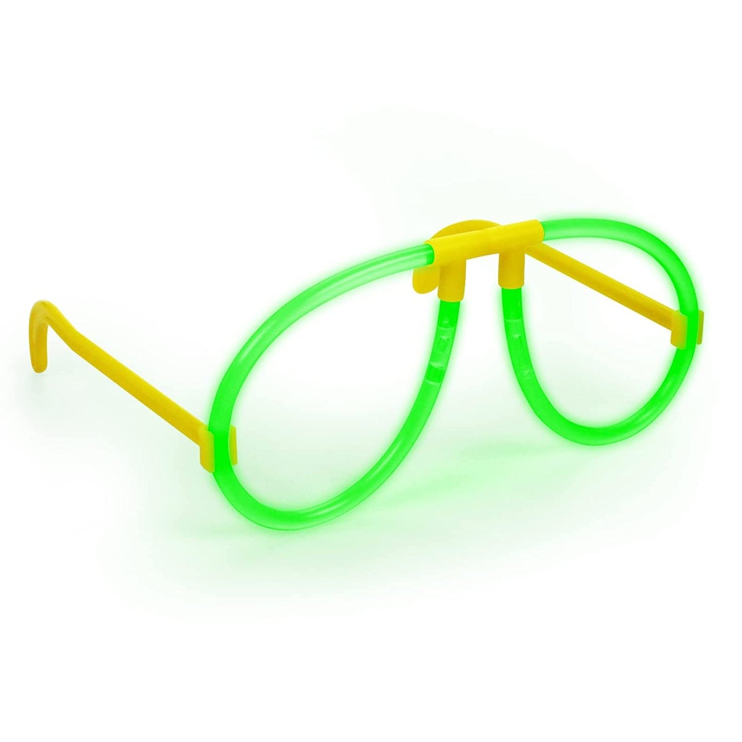 Glow Sticks Plastic Eye Glasses Neon Glow in The Dark Sticks (Assorted Colours) (Pack of 4)