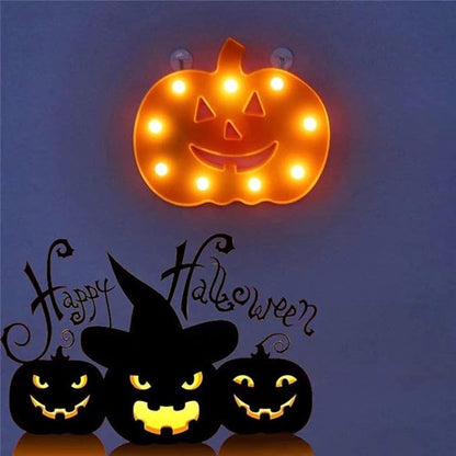 LED Marquee Light Sign for Wedding Birthday Party Christmas Indoor Home Bar Decoratrion (Warm White) (Halloween Pumpkin)