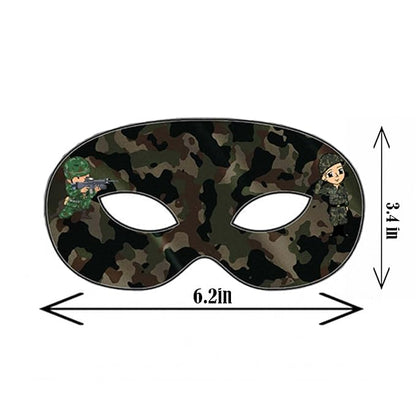 Army/Military Theme Eye Mask Set For Birthday, Baby Shower Party Decorations