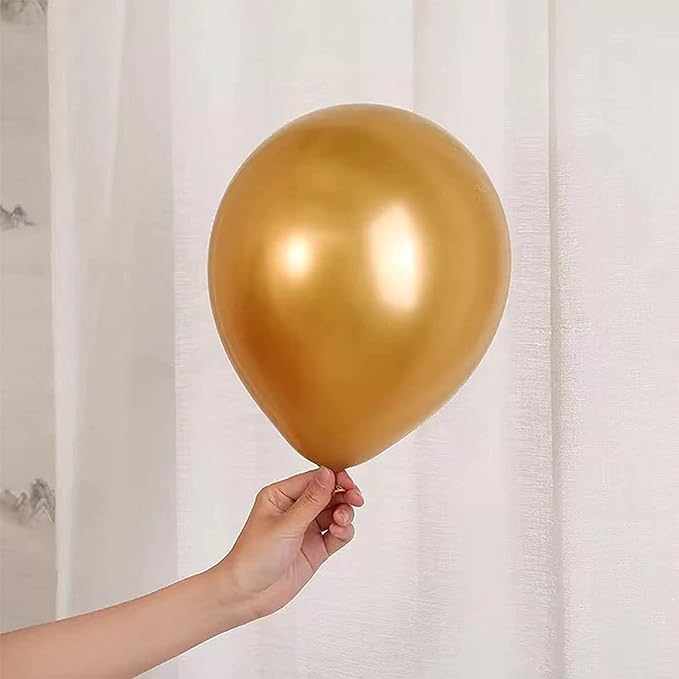 50 pcs Golden Chrome Balloons for Birthday decoration celebration Anniversary baby shower