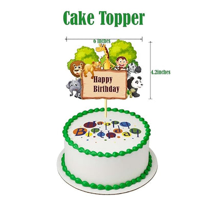 Jungle/Animal Theme Cake Topper For Birthday, Baby Shower Party Decoration