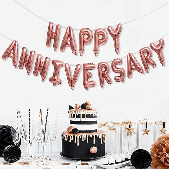 Happy Anniversary Letter Foil Balloon (16 Inch)