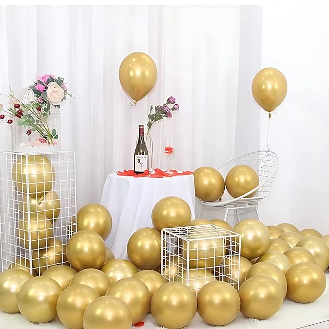 50 pcs Silver Chrome Balloons for Birthday decoration celebration Anniversary baby shower