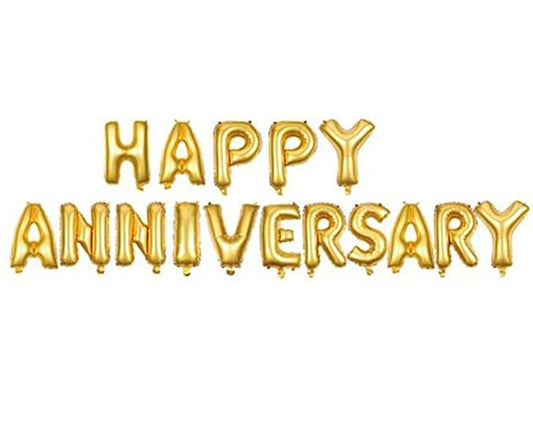 Happy Anniversary Letter Foil Balloon (16 Inch)