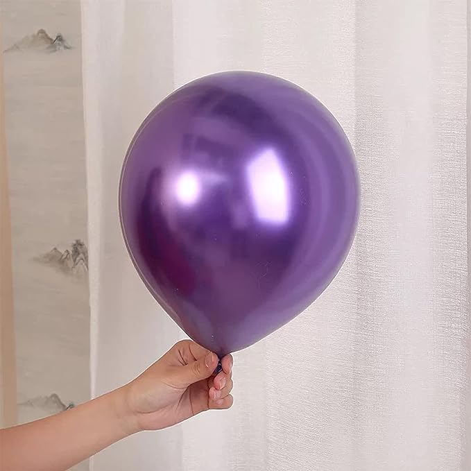 50 pcs Purple Chrome Balloons for Birthday decoration celebration Anniversary baby shower