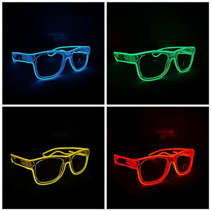 Neon LED Party Goggles Glow In The Dark Rave Party Glasses