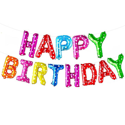 Happy Birthday Letter Foil Balloon (16 Inch)