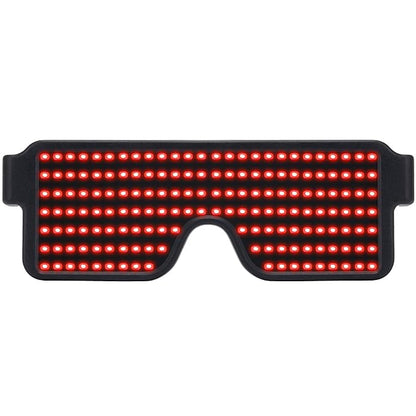 Rechargeable LED Rave Glowing Flashing Glasses (Assorted Colour)