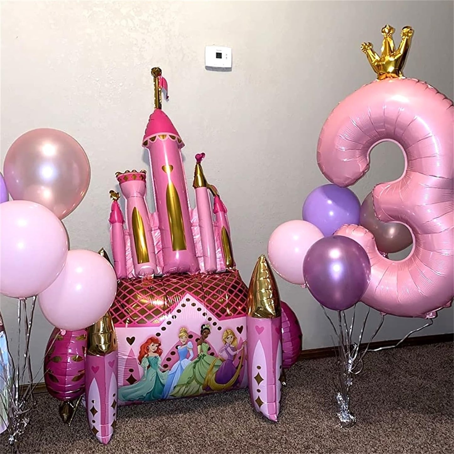 32 Inch Pastel Pink Number Foil balloon