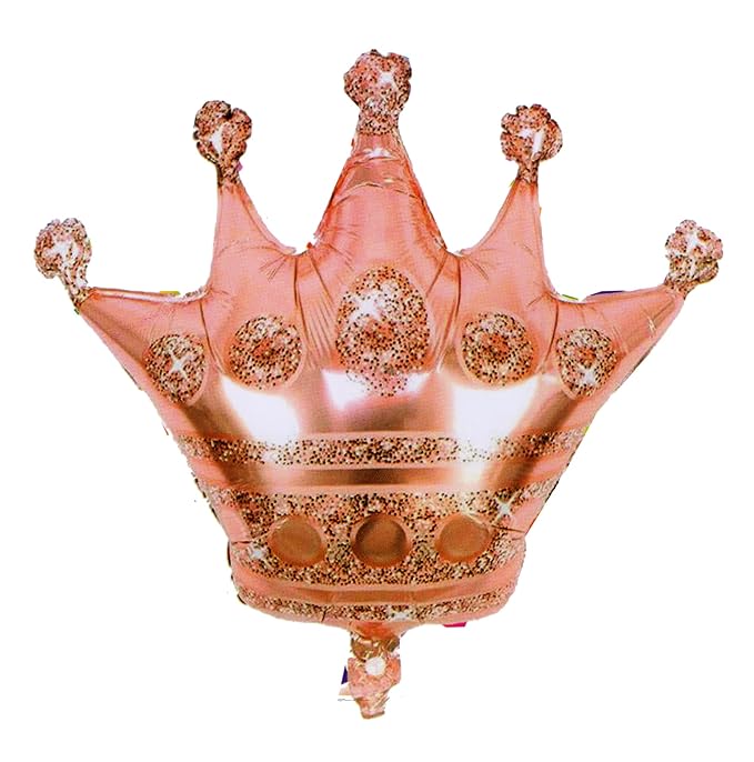 Big Rosegold Crown Shape Theme foil balloon (Pack of 2) for Baby Shower Birthday Decoration