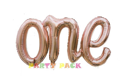 1st Birthday Foil , Metallic & Confetti Balloons for Birthday Decoration 12 pc Set (Rosegold)