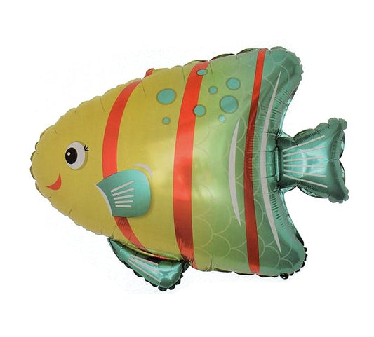 24 Inch Fish Shape Theme foil balloon for birthday , Baby Shower Decoration Ocean Theme Decoration