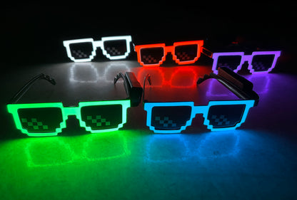 Thug Life LED Neon Glow Goggles 1 pc ( Assorted Color )