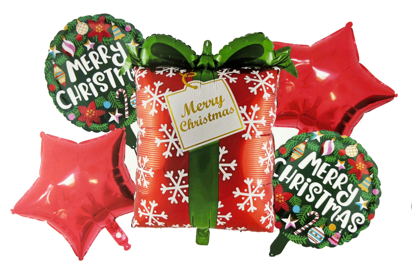 Christmas Foil Balloon 5 Pc Set