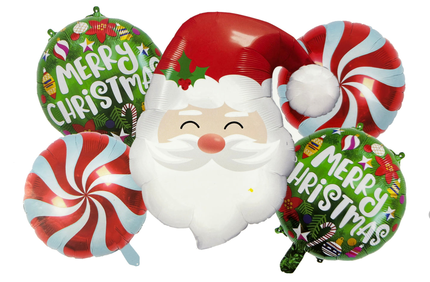 Christmas Foil Balloon 5 Pc Set