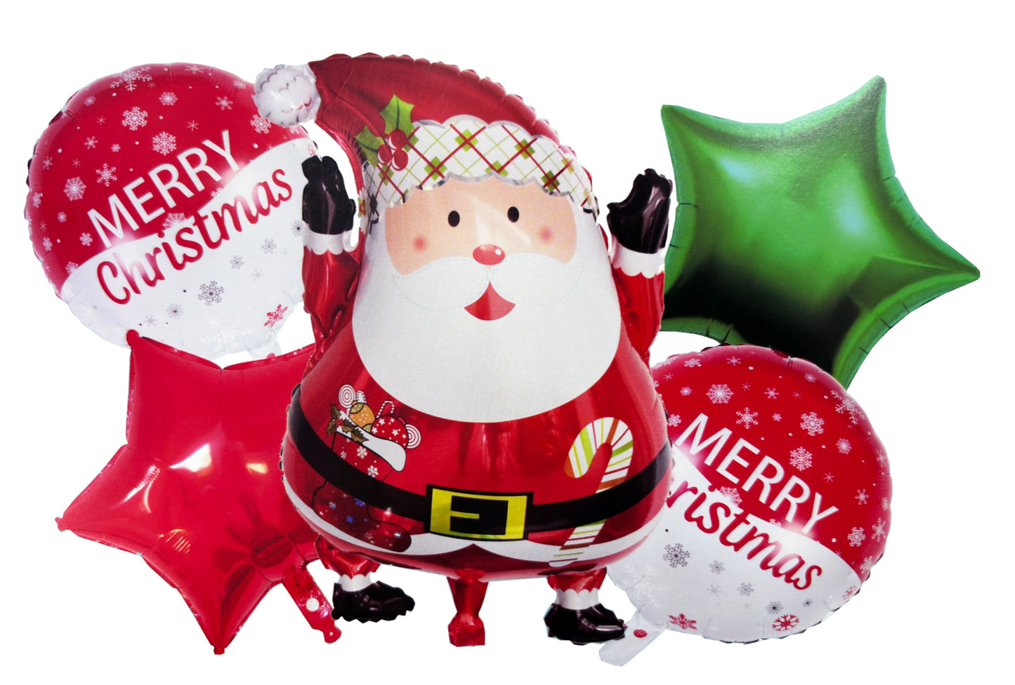 Christmas Foil Balloon 5 Pc Set