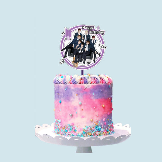 BTS Theme Cake Topper