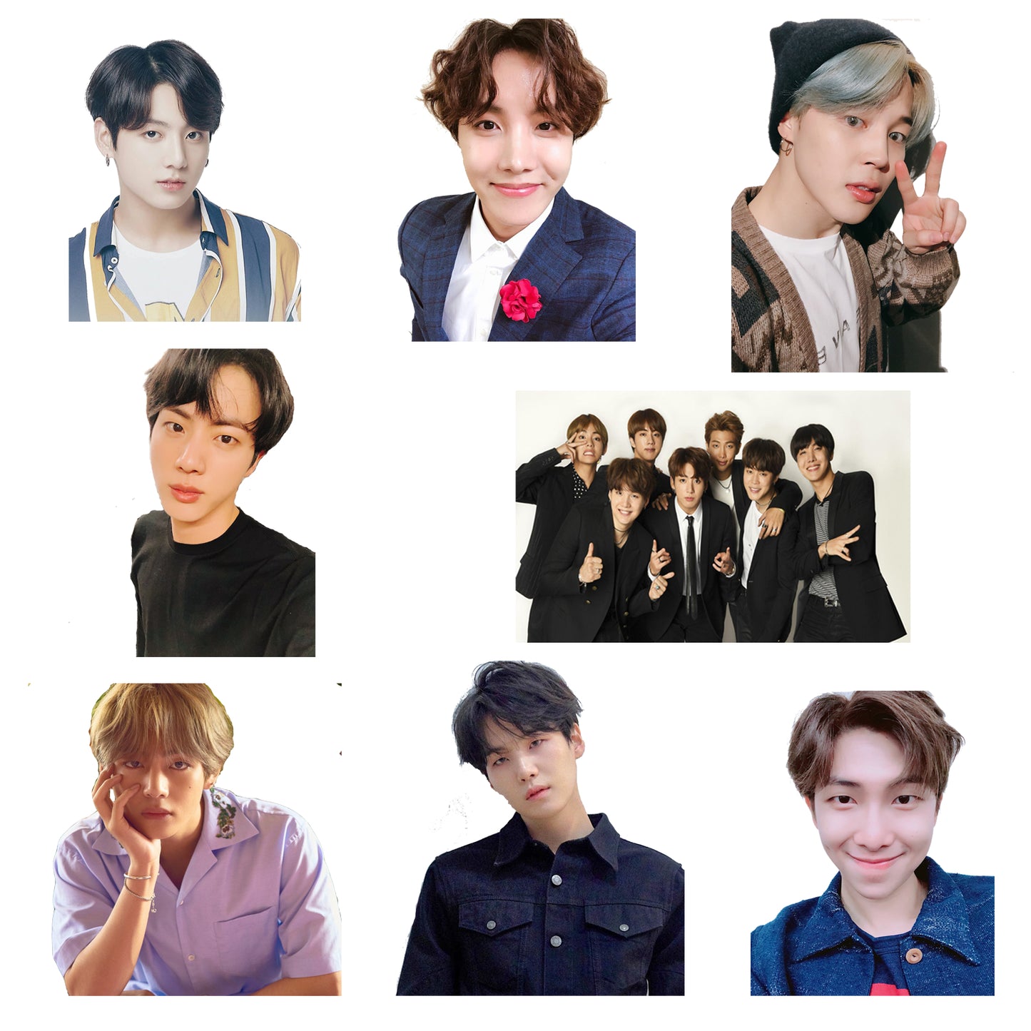 BTS Theme Birthday Decoration Cutouts