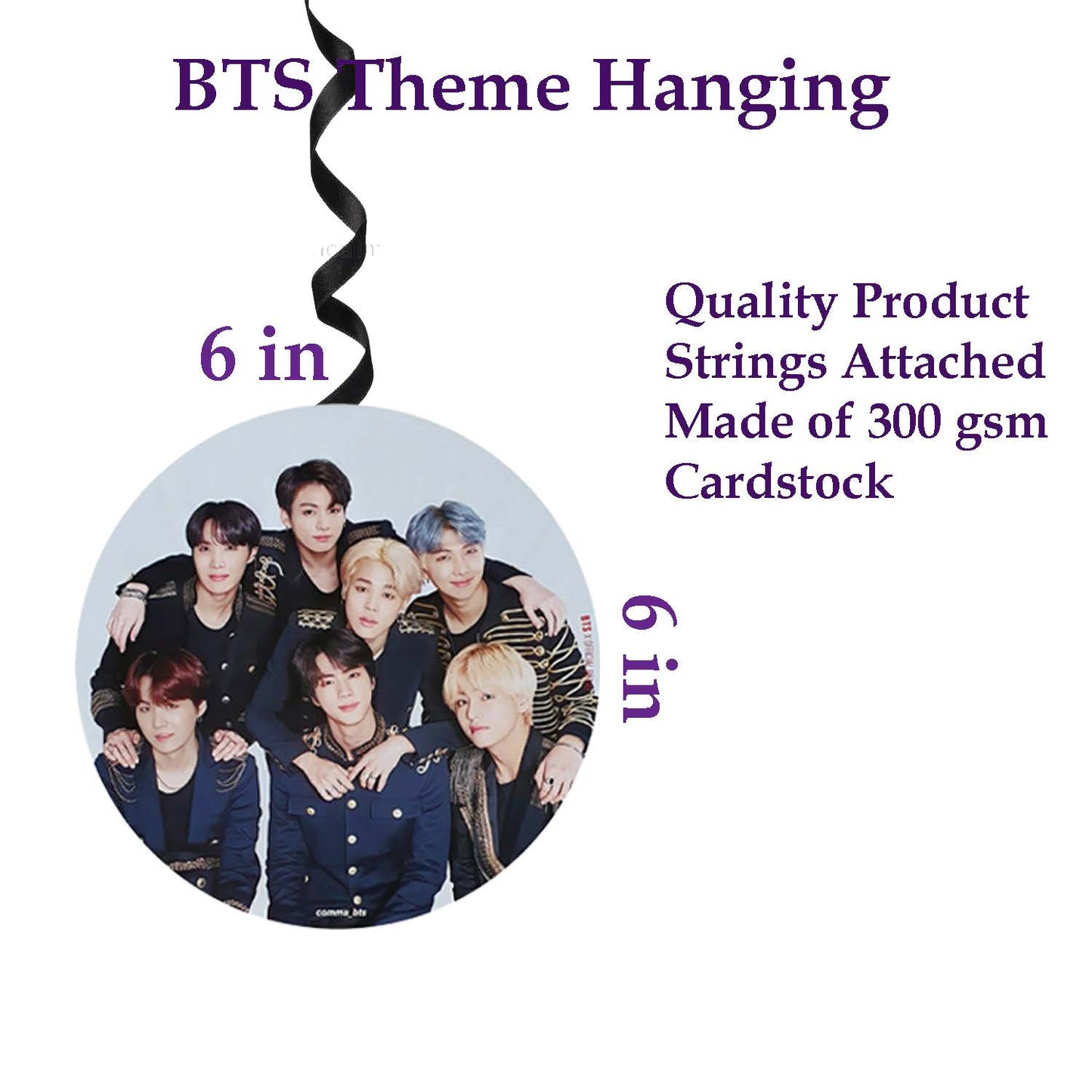 BTS Theme Ceiling Hangings/Danglers