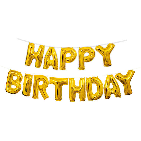 Happy Birthday Letter Foil Balloon (16 Inch)