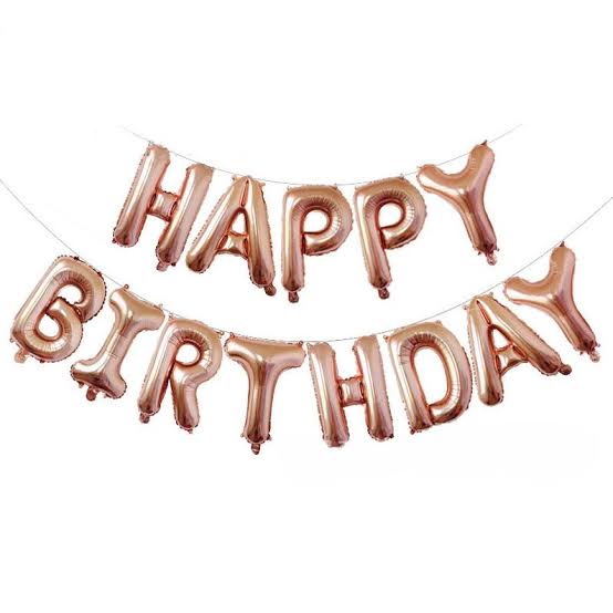 Happy Birthday Letter Foil Balloon (16 Inch)