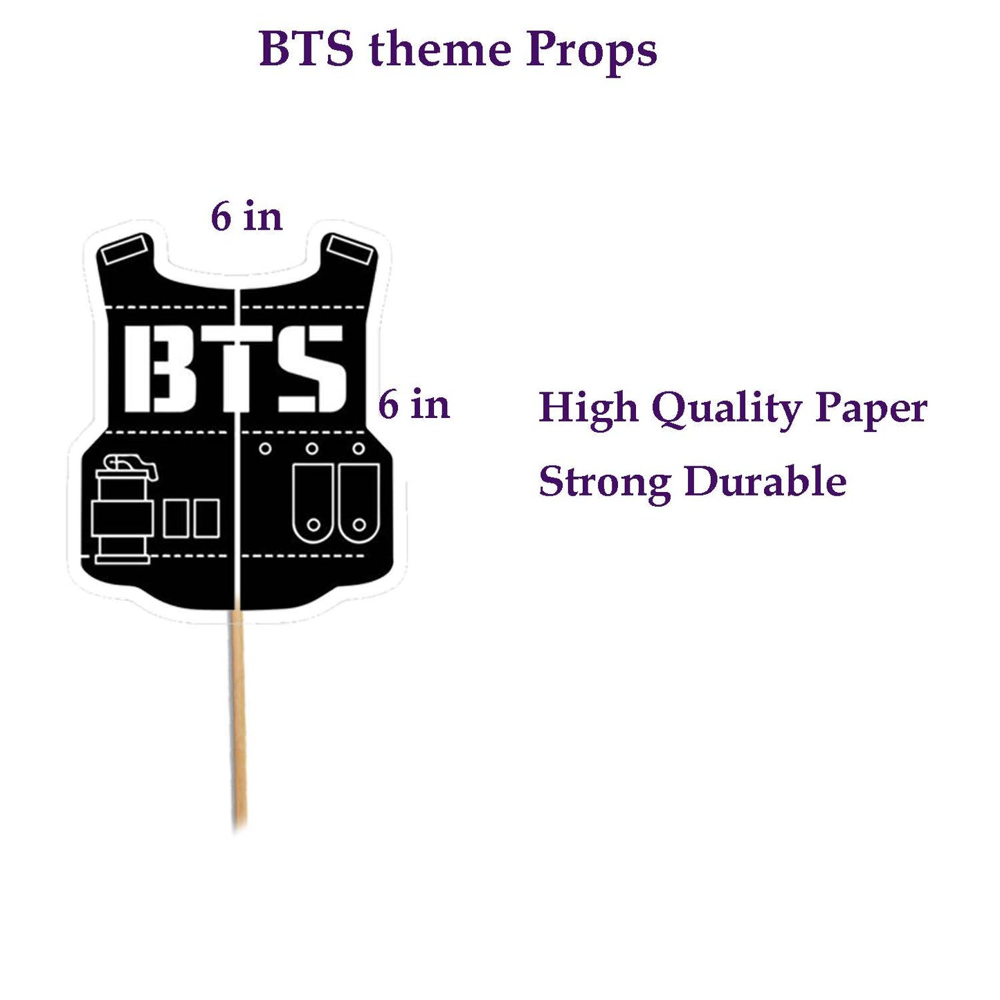 BTS Theme PhotoBooth Props